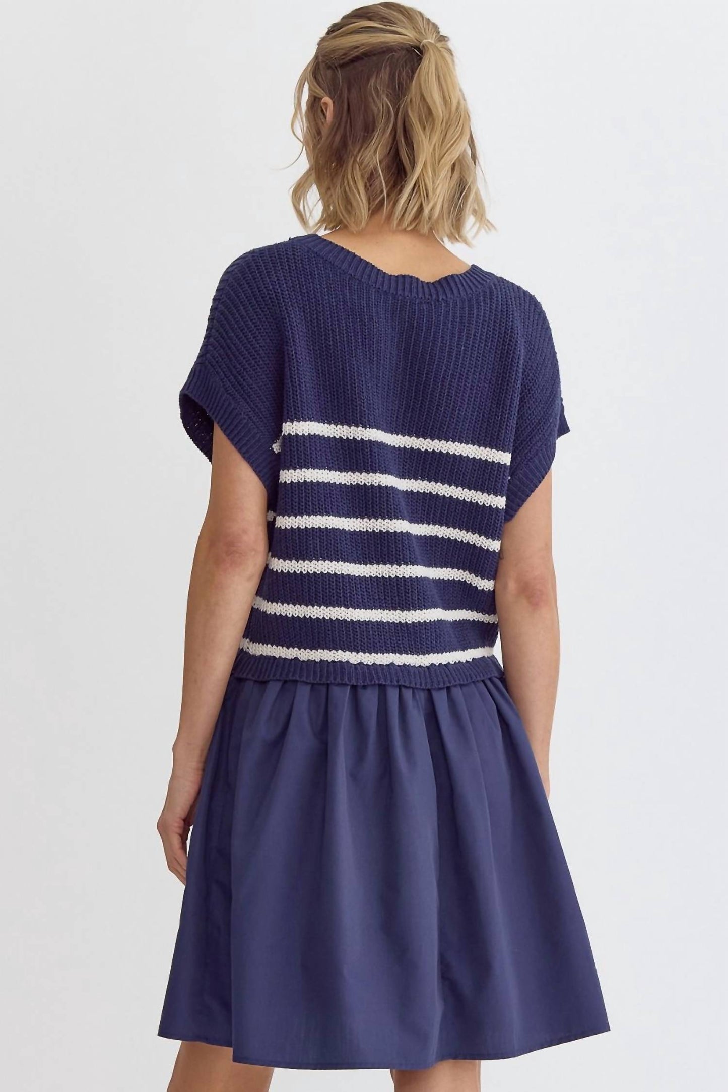 Entro - Striped Layered Dress