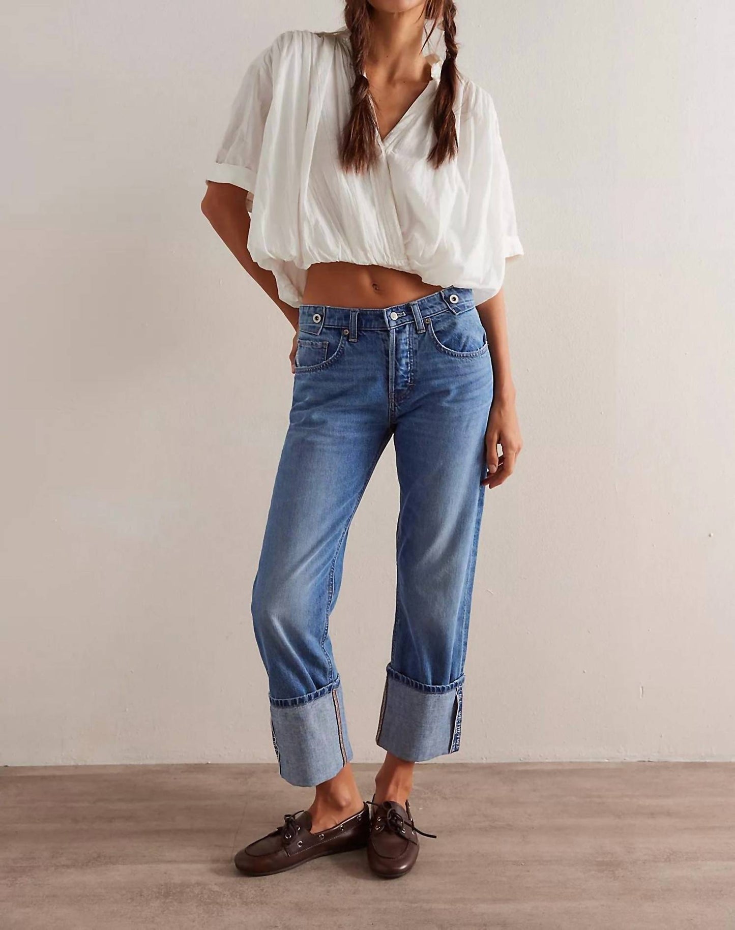 Free People - Slim Shade Selvedge Jeans