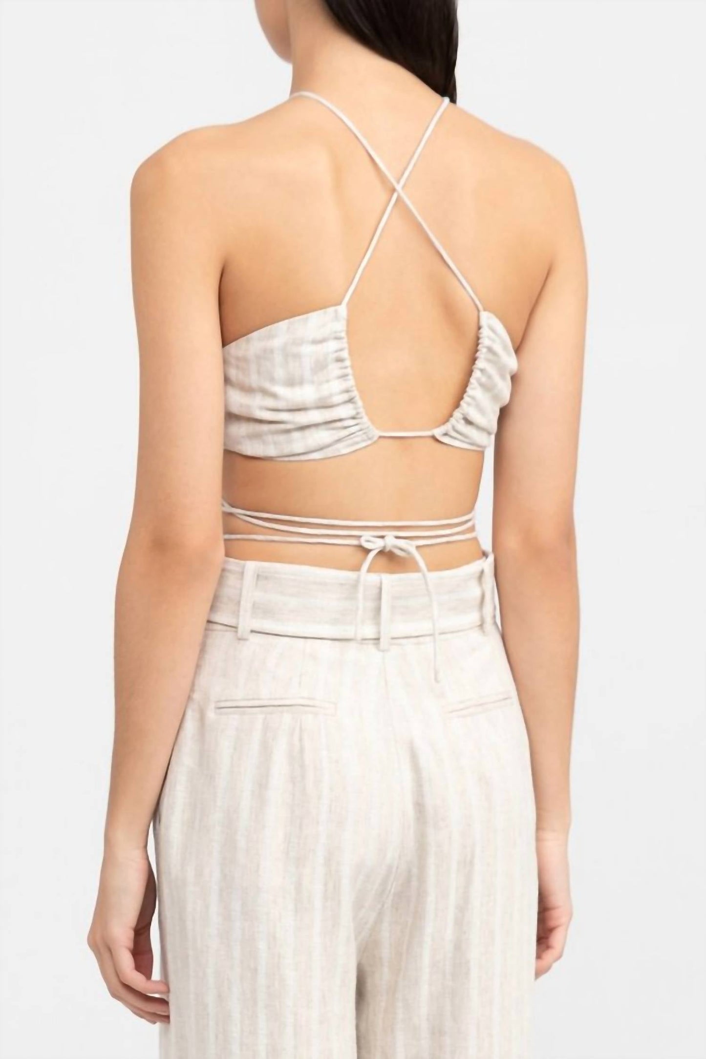 Significant Other - Zola Striped Halter Top