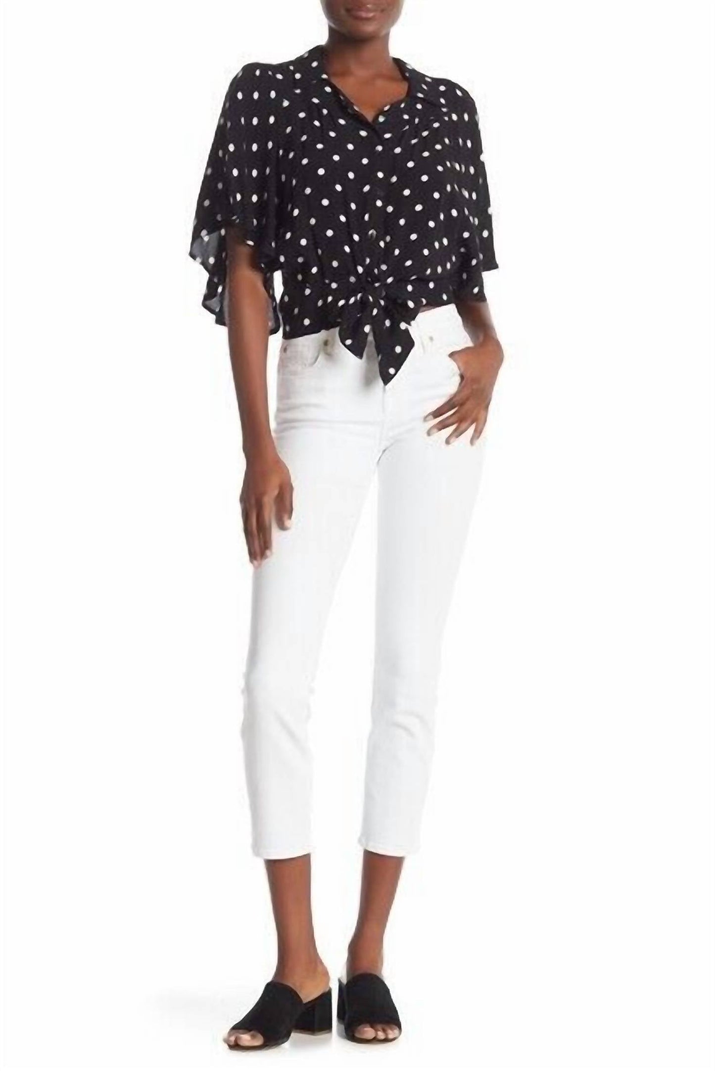 7 For All Mankind - Kimmie High-Waist Crop Skinny Jeans
