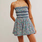 Free People - Bali Checked Out Printed Romper