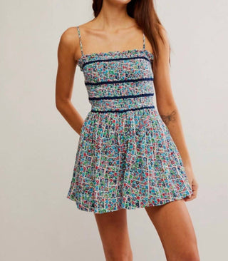 Free People - Bali Checked Out Printed Romper