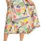 Umgee - Abstract Print Front Button Down Skirt