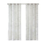Palm Leaf Burnout Sheer Window Curtain White 50x63