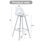 Stylish Upholstered Bar Chairs with Metal Legs