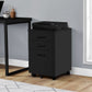File Cabinet, Rolling Mobile Storage Drawers, Contemporary Office Cabinet