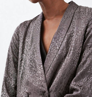 Topshop - Leopard Print Jacquard Soft Blazer