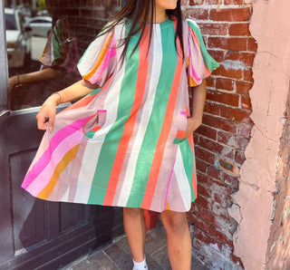 Entro - Fall Candy Stripe Dress