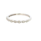 Aamiaa - 0.09 Carat Natural Diamond Milgrain Bezel Band - Size 6.5