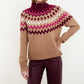 &Isla - Sara Fairisle Mock Neck Sweater
