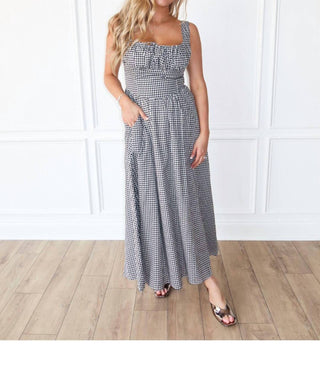 Aureum - Checkmate Corset Maxi Dress