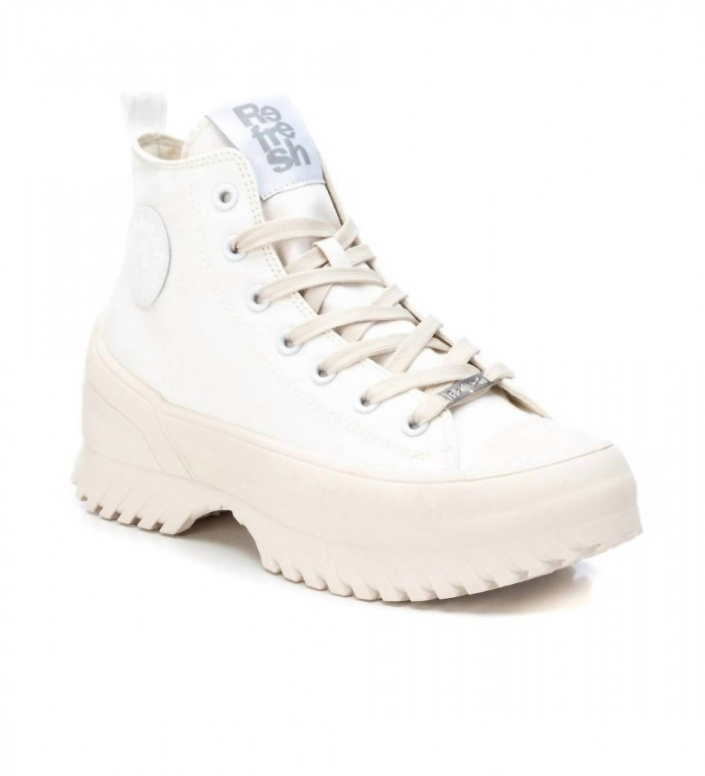 Xti - WOMEN'S CANVAS PLATFORM HIGH-TOP SNEAKERS