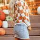 1 The Woman - Long Sleeve Check Sweater