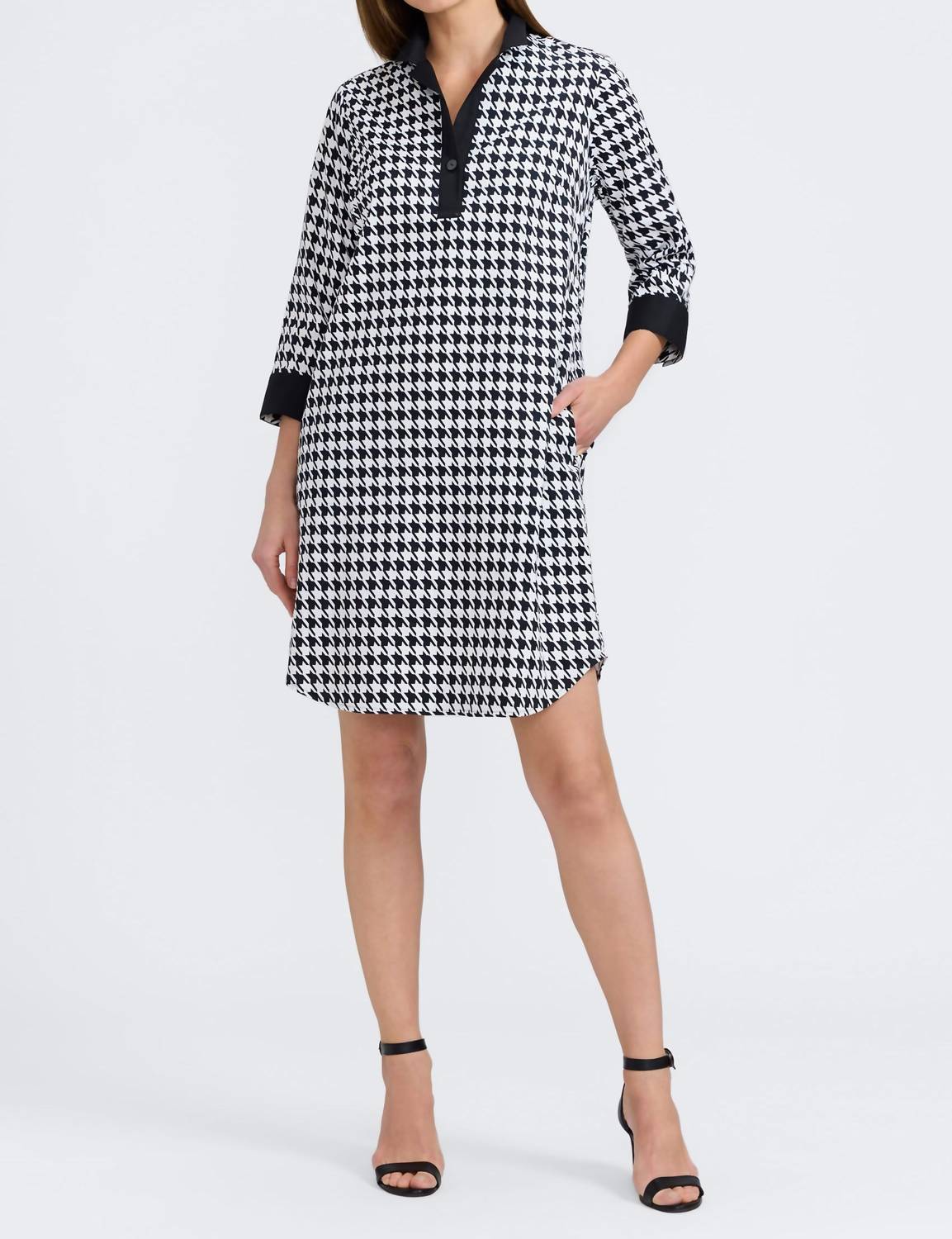 Foxcroft - Women's Sloane Classic Houndstooth Dress