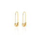 Kris Nations - Women's Safety Pin Hoop Earrings