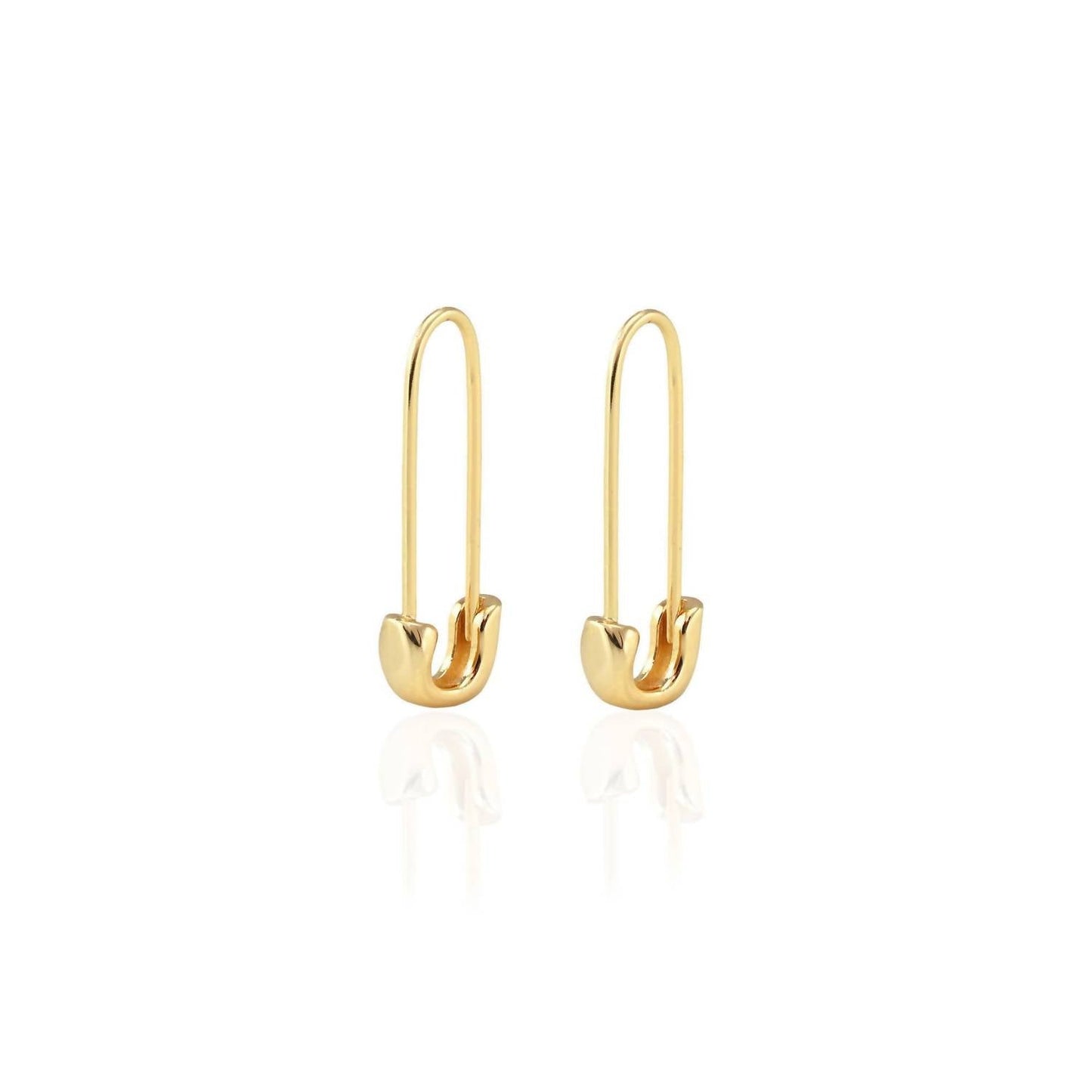 Kris Nations - Women's Safety Pin Hoop Earrings