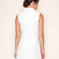 Golden - Button-up Sleeveless Mini Dress