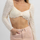 Bailey Rose - SCALLOP + LACE CROPPED TOP