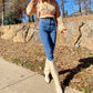 Pol - OPEN-KNIT CHUNKY TURTLENECK SWEATER