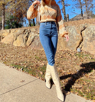 Pol - OPEN-KNIT CHUNKY TURTLENECK SWEATER