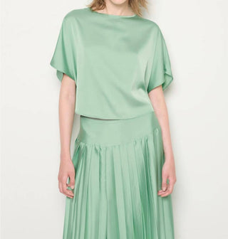 As By Df - Satin Boat Neck Top