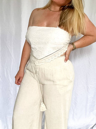 Bucketlist - Women's Golden Tide Embroidered Top