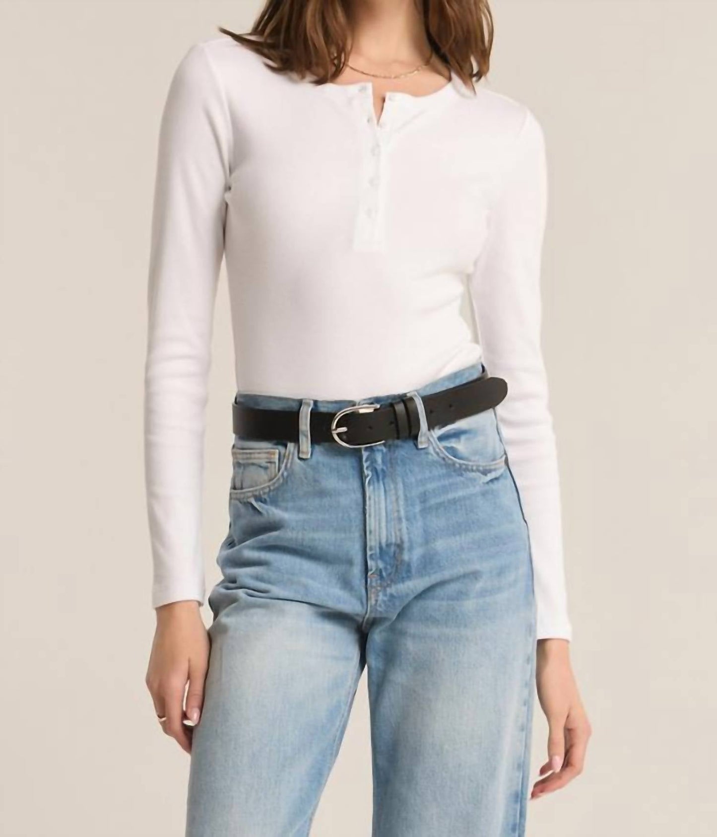 Z Supply - Samara Rib Henley Bodysuit