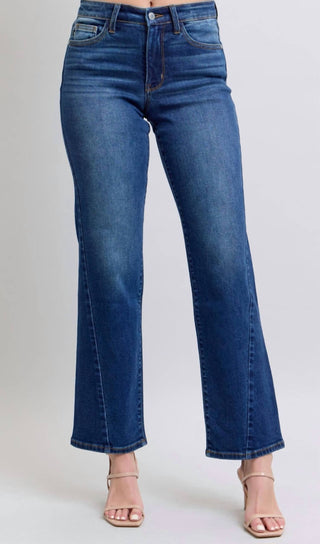 Judy Blue - Straight Fit Mid Rise Jeans