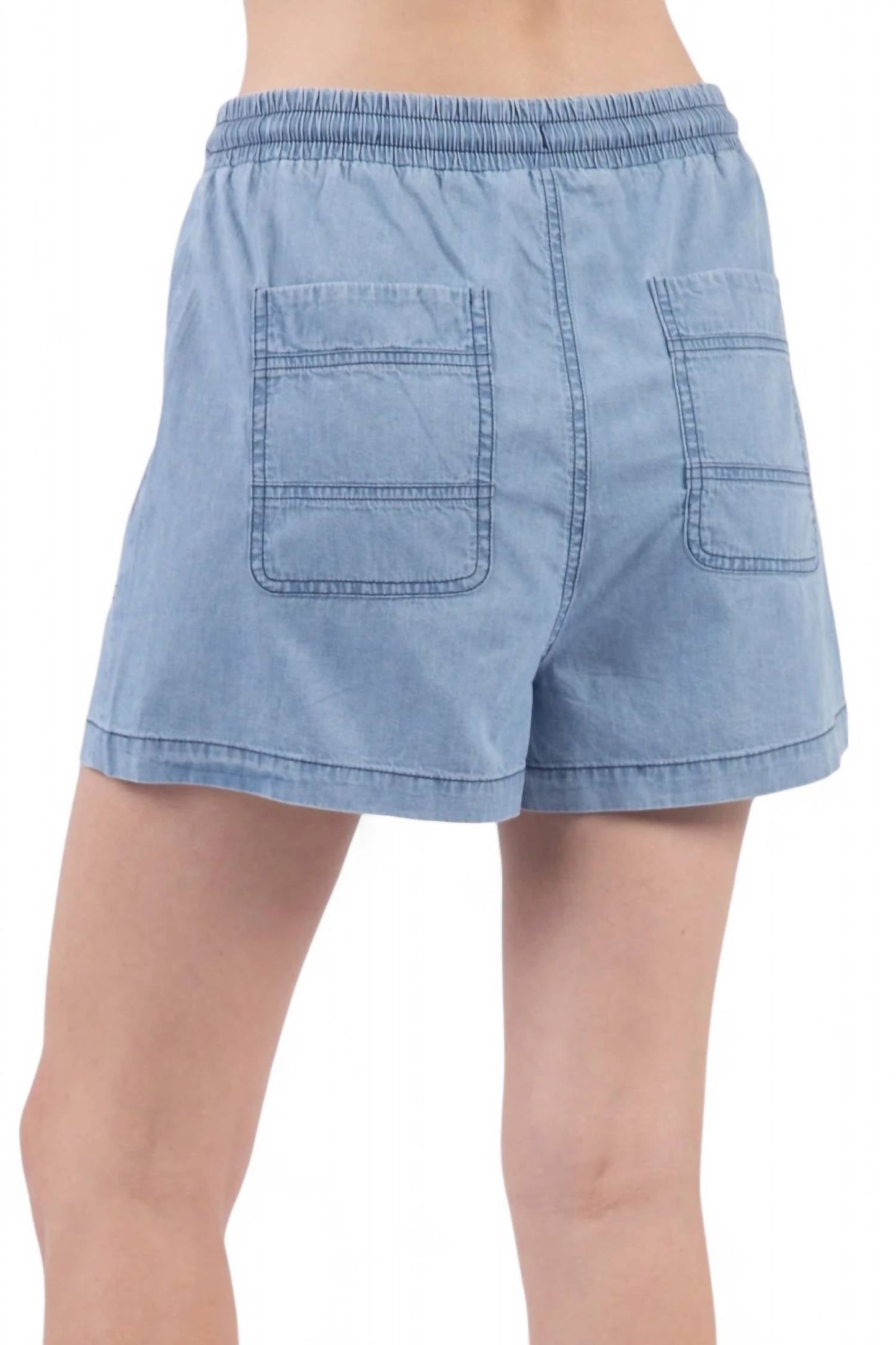 Very J - WASHED DRAWSTRING SHORT