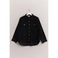 Hyfve - Women's Washed Corduroy Frayed Shacket