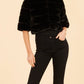 Dolce Cabo - Faux Fur Paneled Cropped Jacket