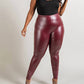 The Curve La - Plus Size Faux Leather High Rise Leggings