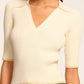 Ramy Brook - Kelly Ribbed Short Sleeve Sweater
