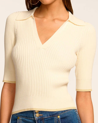Ramy Brook - Kelly Ribbed Short Sleeve Sweater