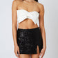 Cotton Candy - Sequined Mini Skirt