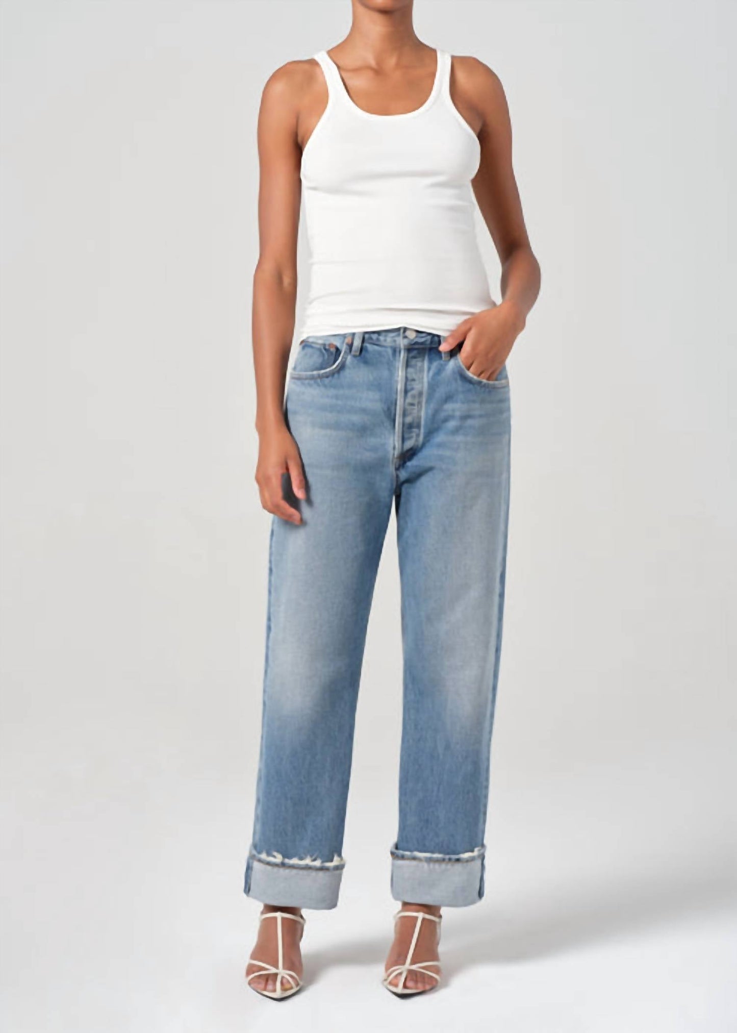 Agolde - Fran Low Slung Straight Jeans