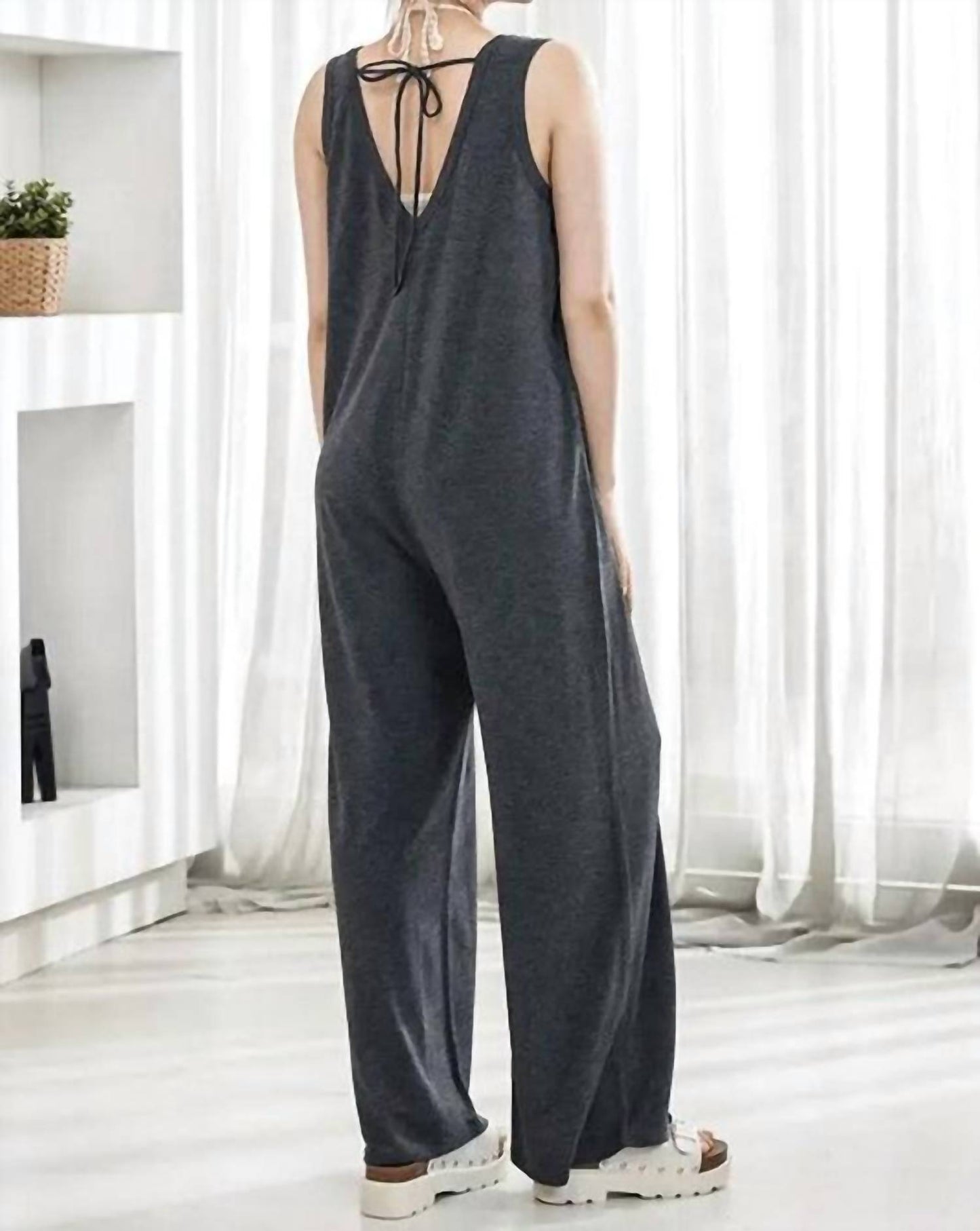 Noaboa - Loose Fit Sleeveless Wide Leg Jumpsuits