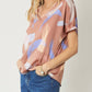 Entro - Brushstroke V-neck Top