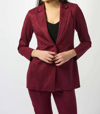 Joseph Ribkoff - Scuba Suede Straight Blazer