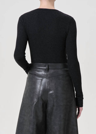 Agolde - Delphi Slim Ribbed Tee