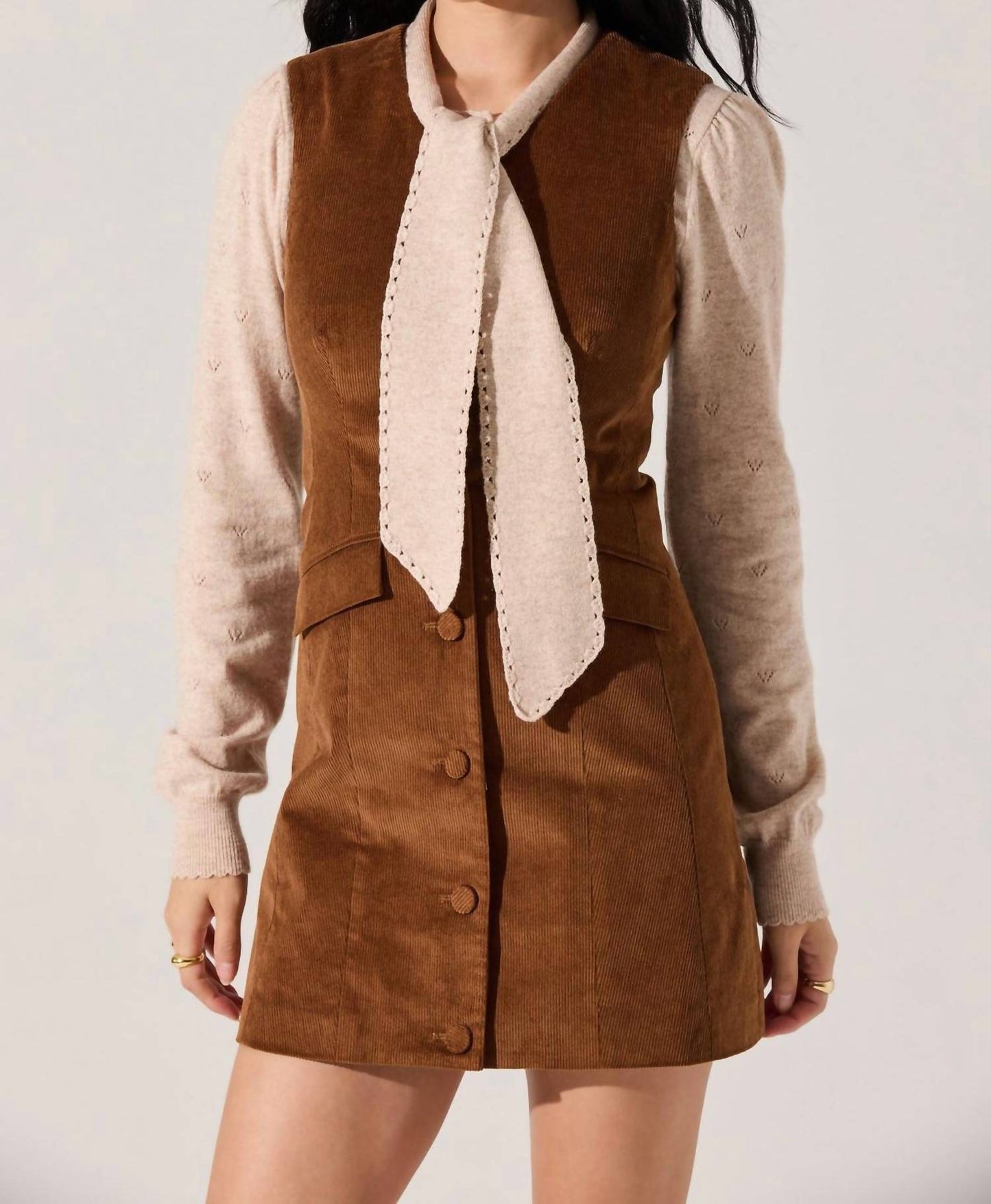 Astr - Gisselle Corduroy Mini Dress