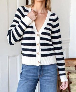Emerson Fry - Striped V-neck Cardigan