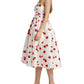 Self-Portrait - Floral Print Taffeta Midi Dress