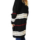 Double Take - Cozy Striped Ribbed Drop Shoulder Sweater