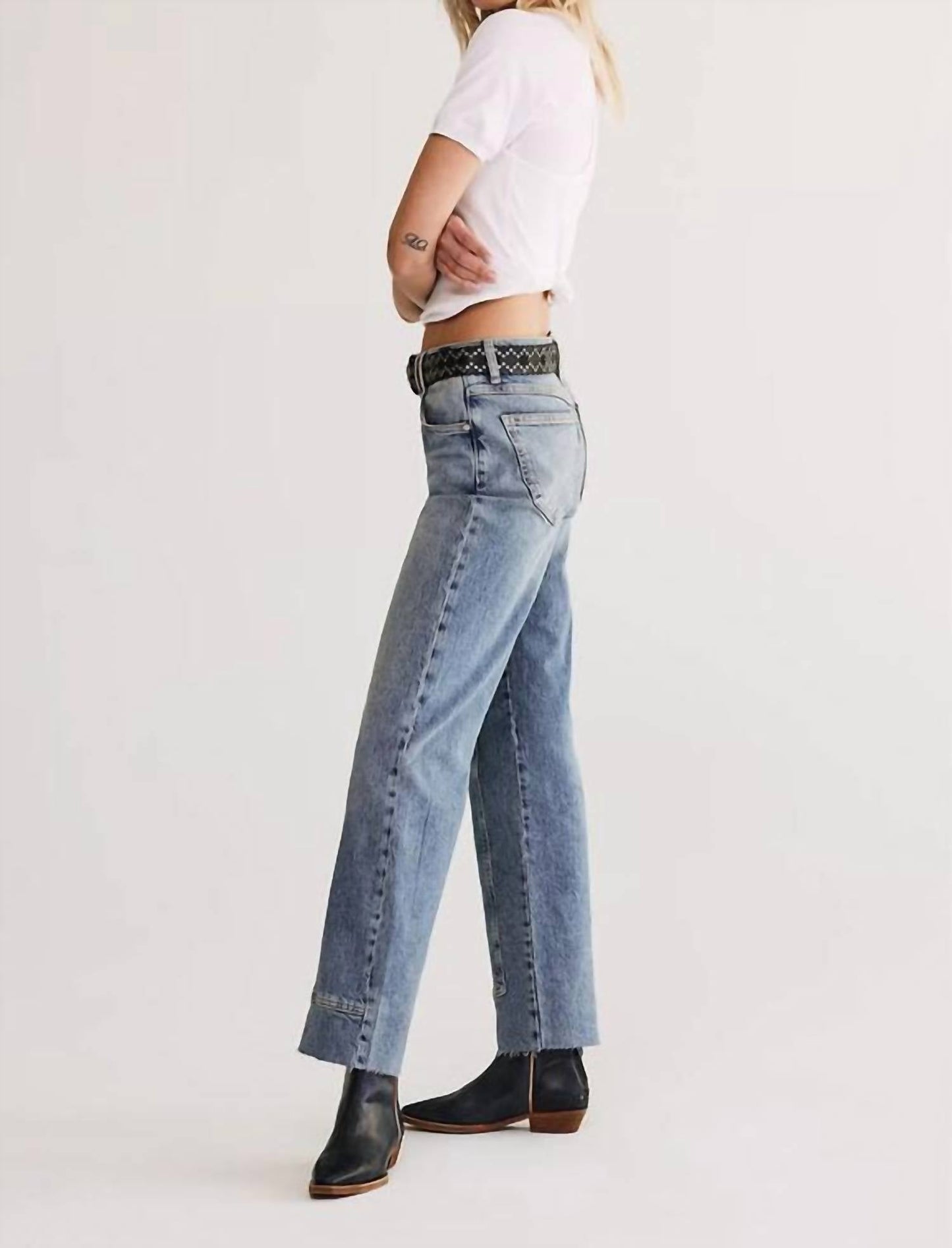 Free People - Risk Taker Midrise Straight Jeans