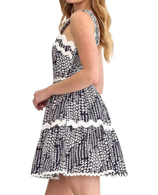 Entro - Tabitha Ric-Rac Trim Sleeveless Mini Dress