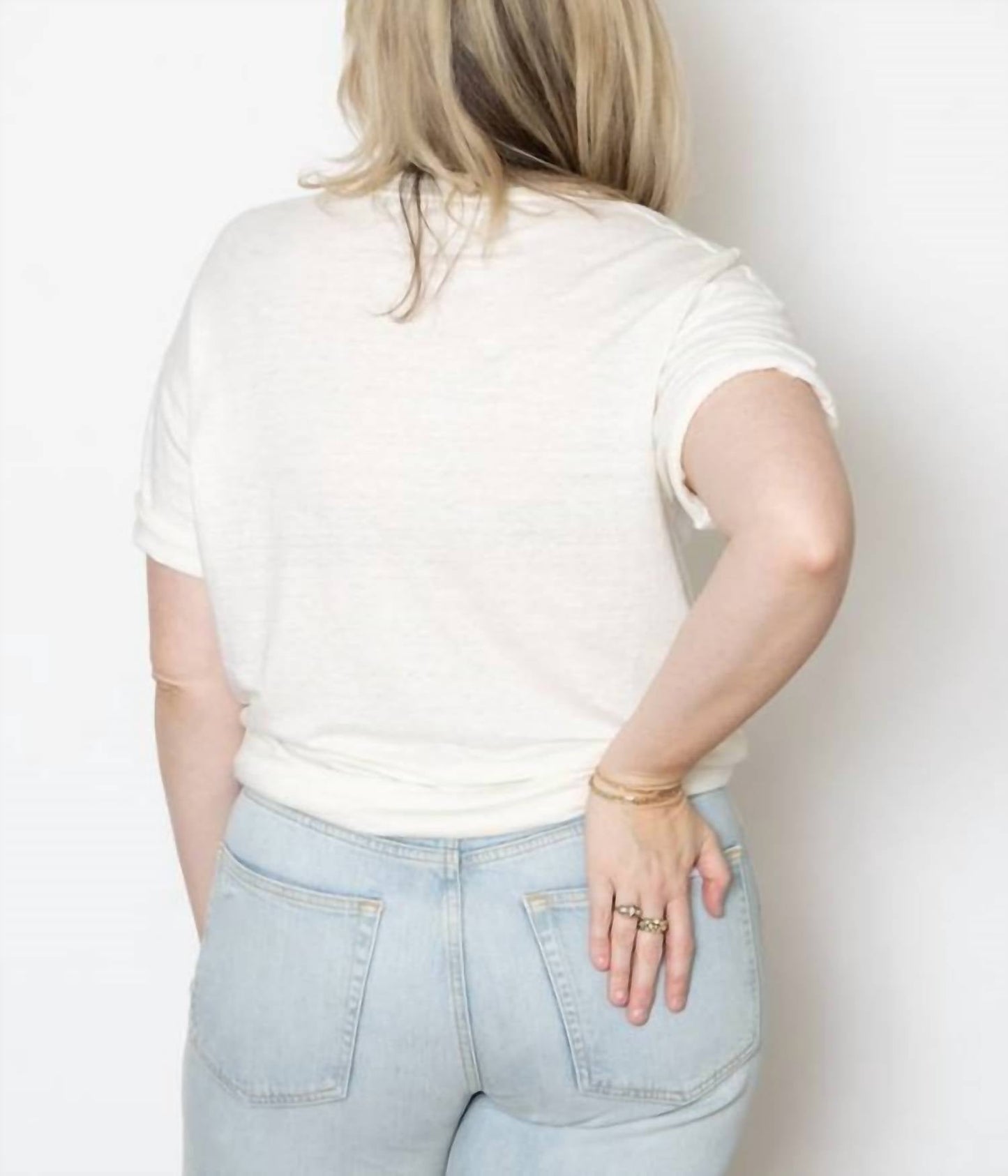Ma'Ry'Ya - Classic Linen R-neck Tee