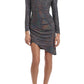 Donna Morgan - Asymmetric Hem Long Sleeve Party Dress