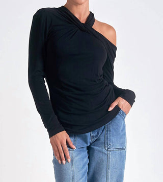 Elan - Long Sleeve Off Shoulder Top