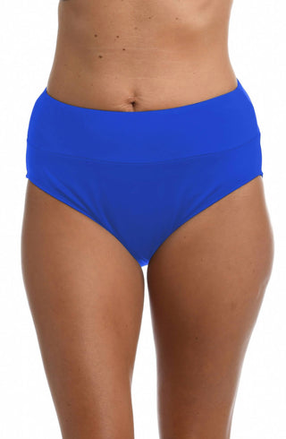 24Th & Ocean - Women's Solid Mid Waist Spliced Pant